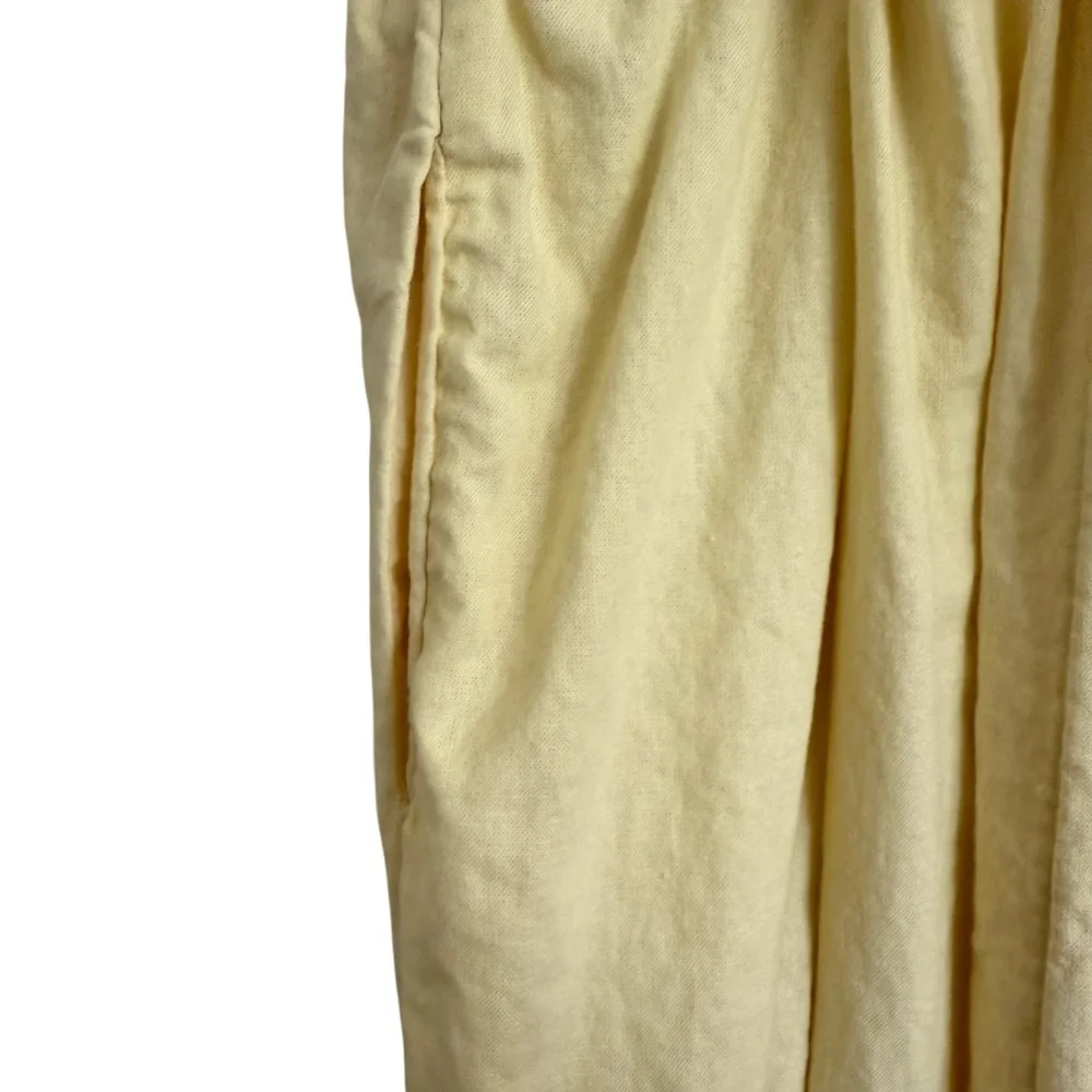 Butter Yellow Universal Thread Linen Blend Maxi Dress Medium - Picture 5 of 10